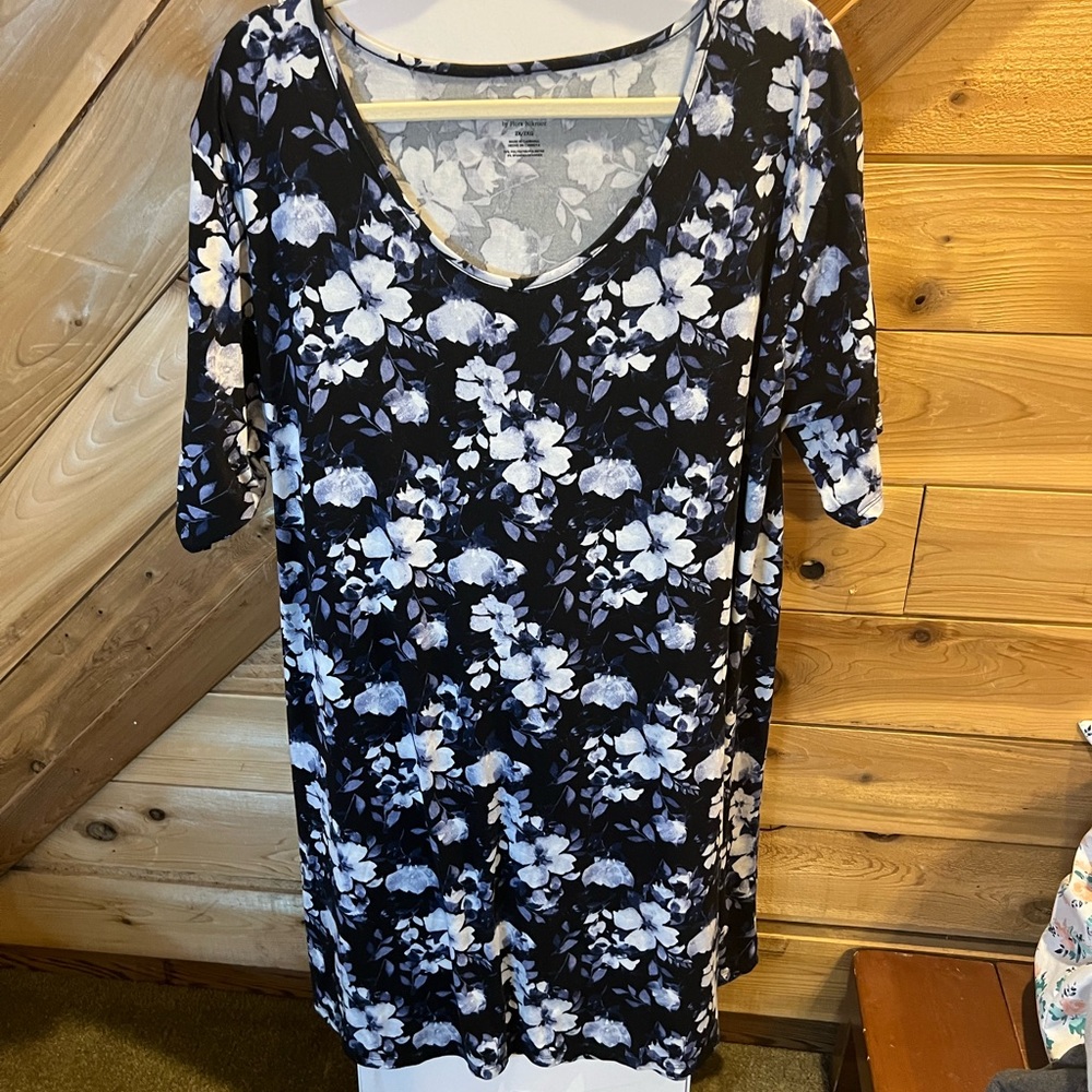Black purple night gown